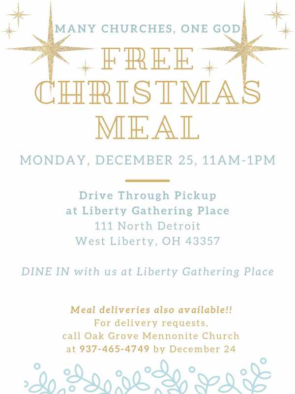West Liberty Free Christmas Meal