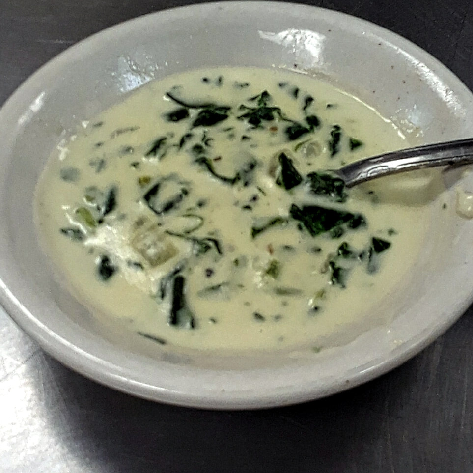 creamy spinach soup